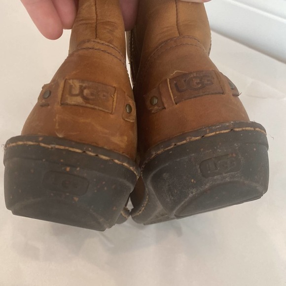 UGG Kaleen Boots Leather Mid-calf Braided Detail size 5 - Picture 6 of 8